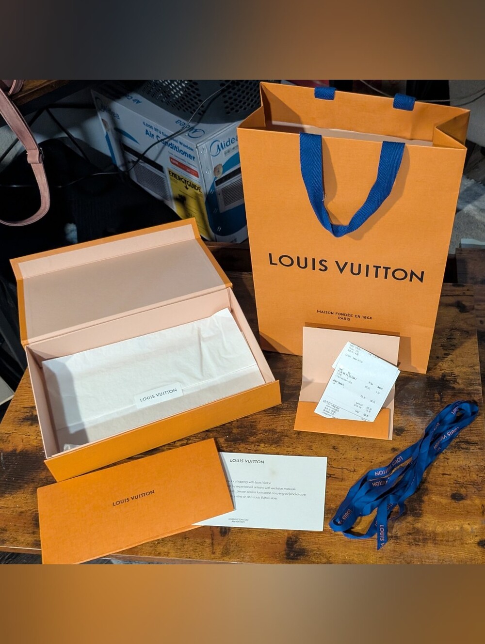 NEW Louis Vuitton Plein Soleil Z1318E Magnetic Box Shopping Bag Receipt Gift Set